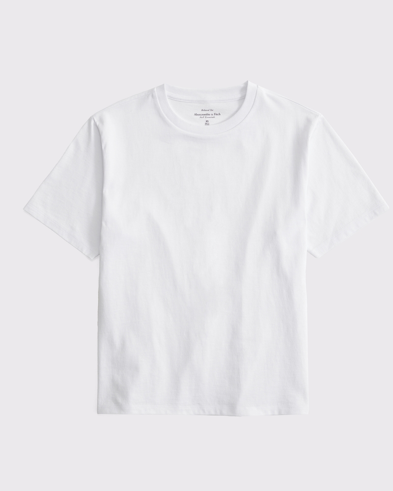 Essential Premium Polished Relaxed Tee(white,XXS)
