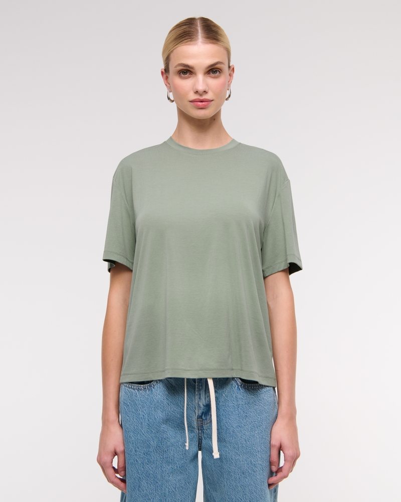 Cupro Easy Tee(green,XXS)
