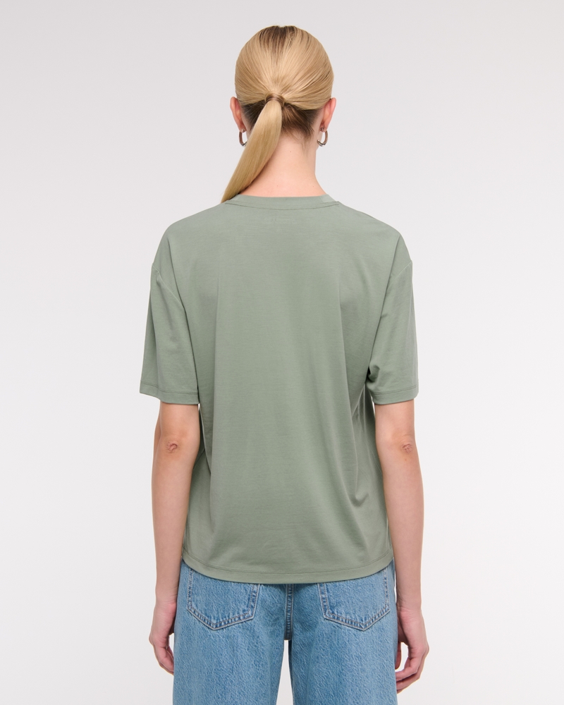 Cupro Easy Tee(green,XXS)