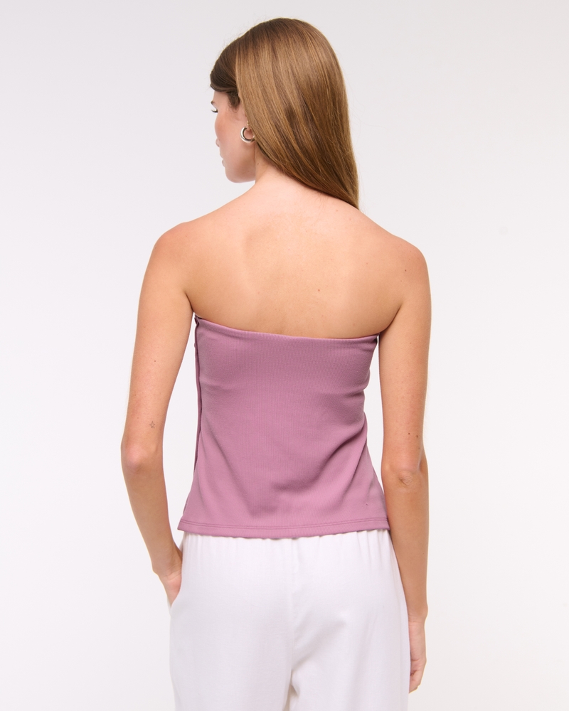 Side-Button Tube Top(muted purple,XXS)