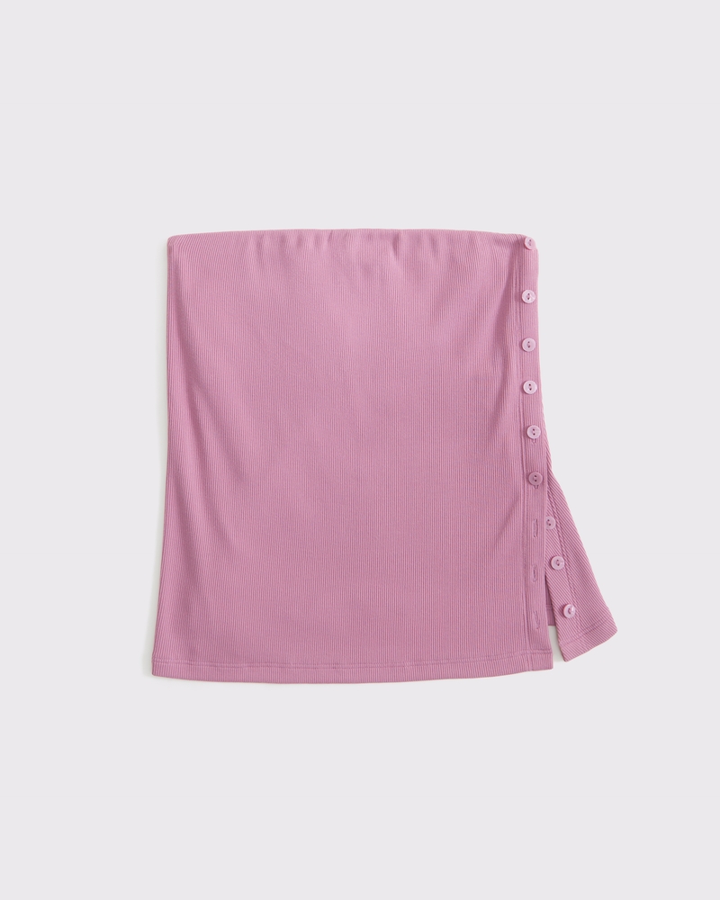 Side-Button Tube Top(muted purple,XXS)
