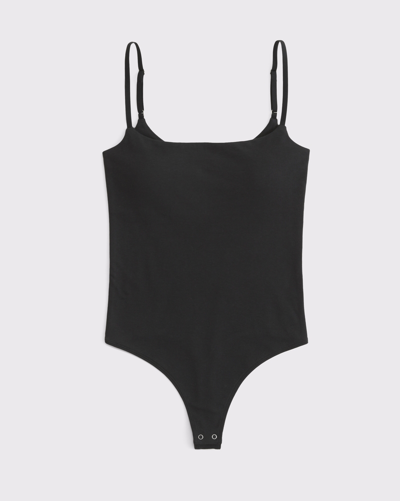 Bra-Free 90s Cami Bodysuit(black,XXS)