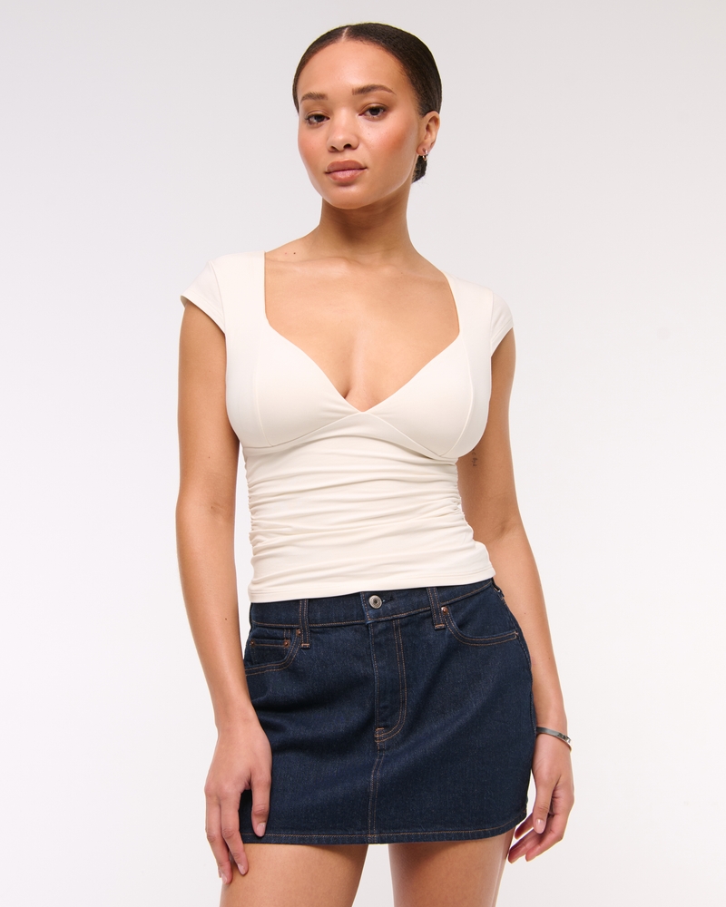 The A&F Zoe Bra-Free Top(cream,XXS)