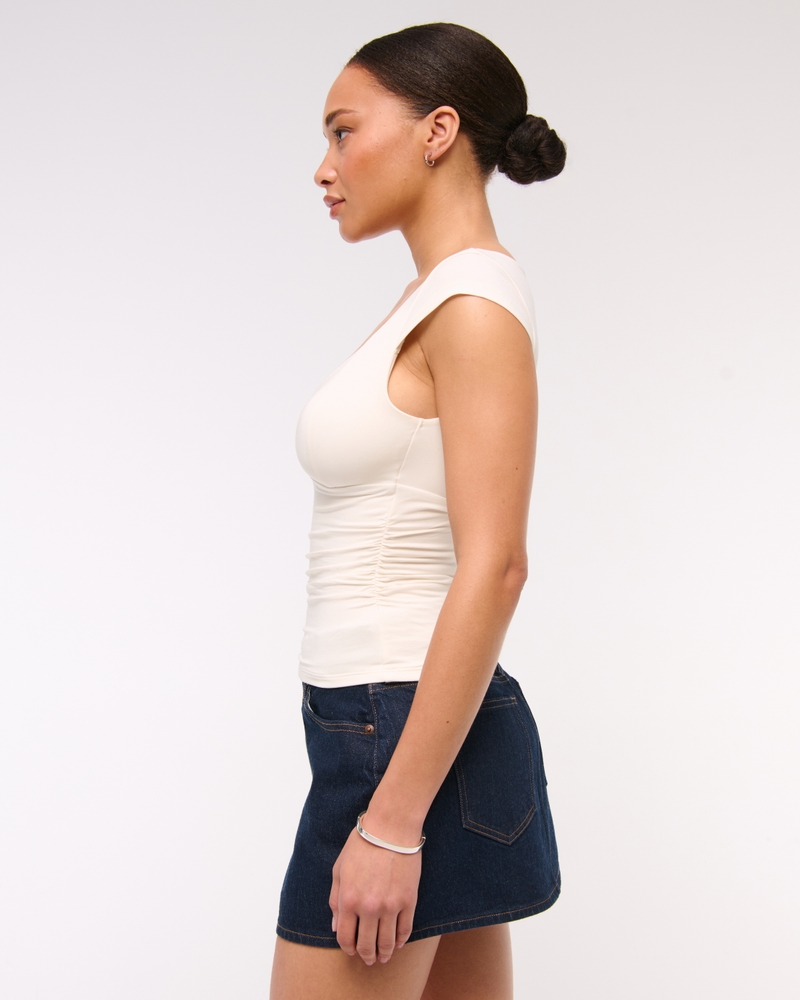 The A&F Zoe Bra-Free Top(cream,XXS)