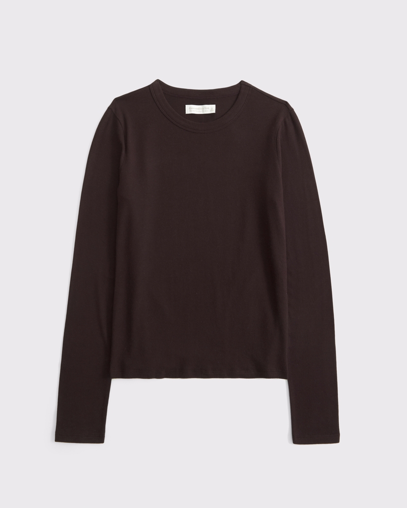 Long-Sleeve Cozy Lounge Knit Tee