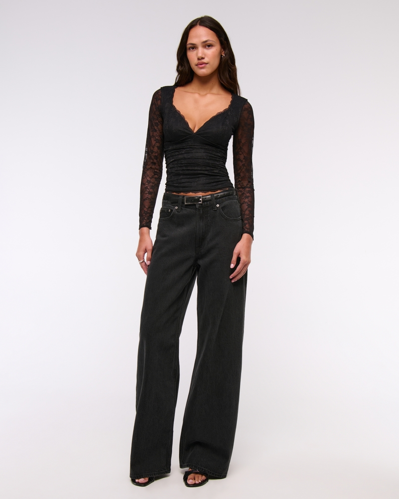 The A&F Zoe Bra-Free Sweetheart Top(black,XXS)