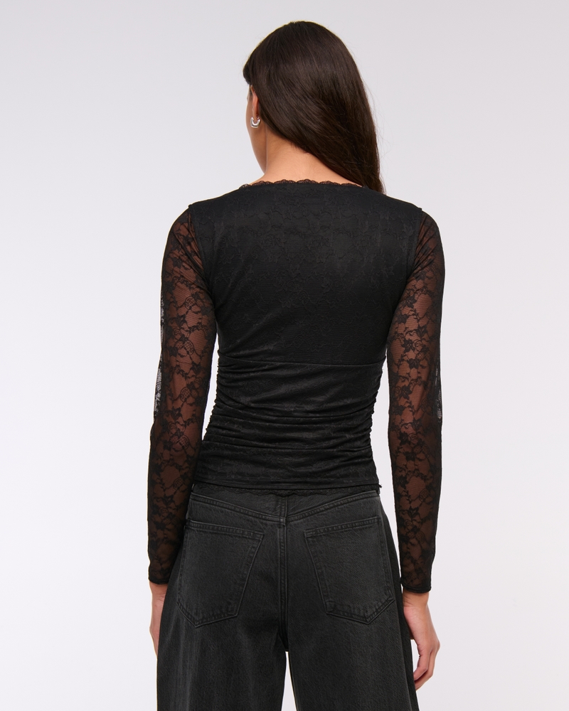 The A&F Zoe Bra-Free Sweetheart Top(black,XXS)