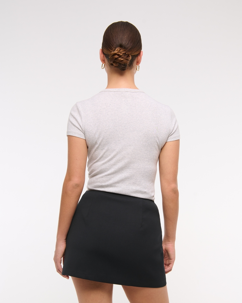 The A&F Scarlett Curve Love Mini Skort(black,XXS)