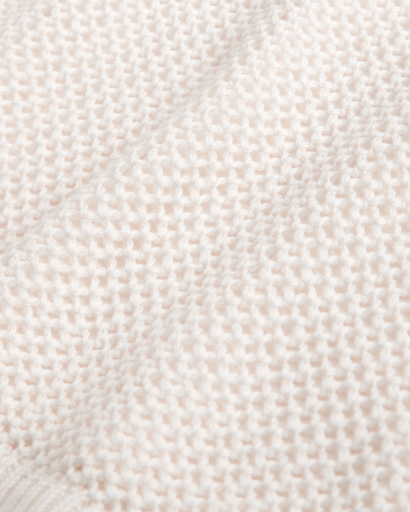 Mid Rise Crochet-Style Mini Skirt(cream,XXS)