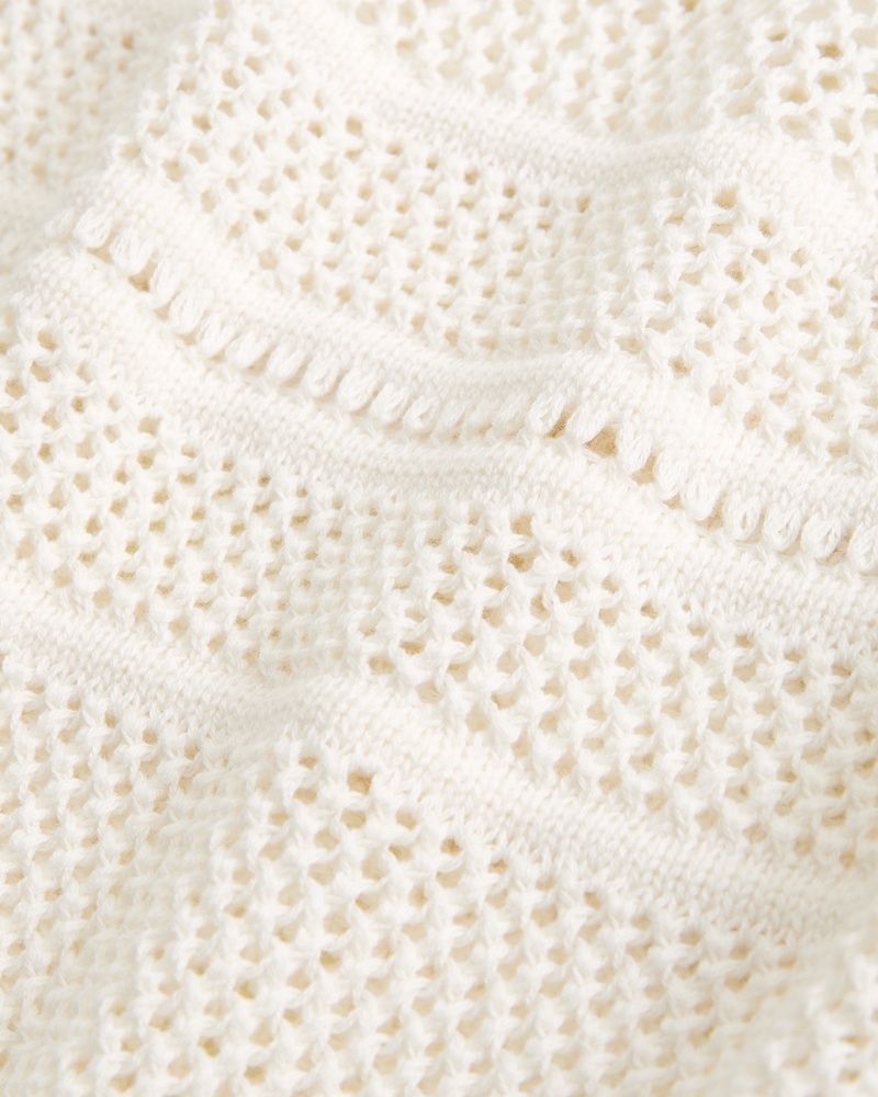 Mid Rise Crochet-Style Maxi Skirt(cream,XXS)