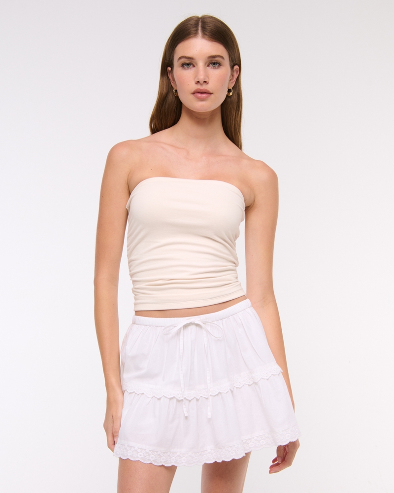 Mid Rise Pull-On Mini Skort