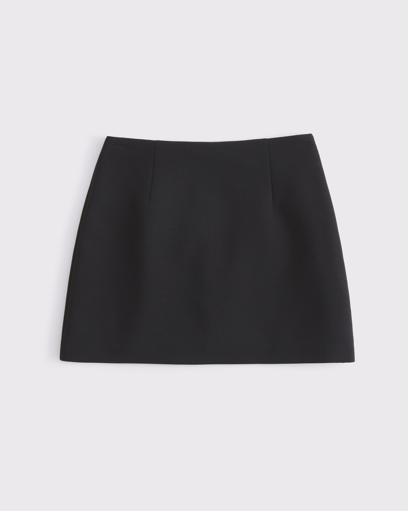 The A&F Scarlett Suiting Mini Skort(black,XXS)