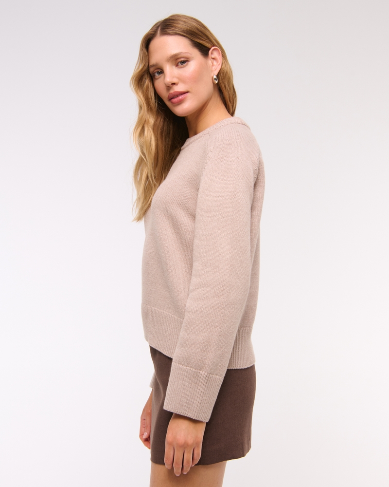 The A&F Scarlett Linen-Blend Mini Skort(brown,XXS)