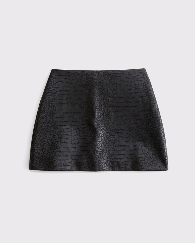 The A&F Scarlett Vegan Leather Mini Skort