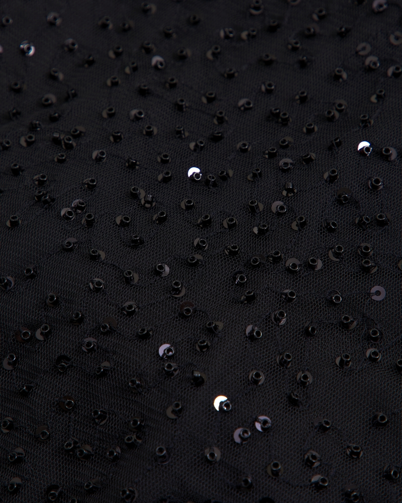 The A&F Scarlett Sequin Mini Skort(black,XXS)