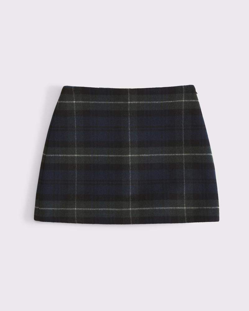 The A&F Scarlett Wool-Blend Mini Skort