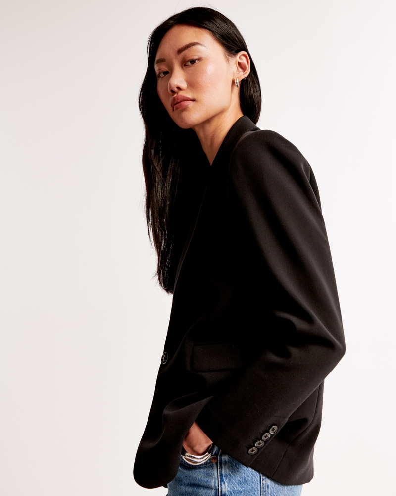 Classic Suiting Blazer(black,XXS)