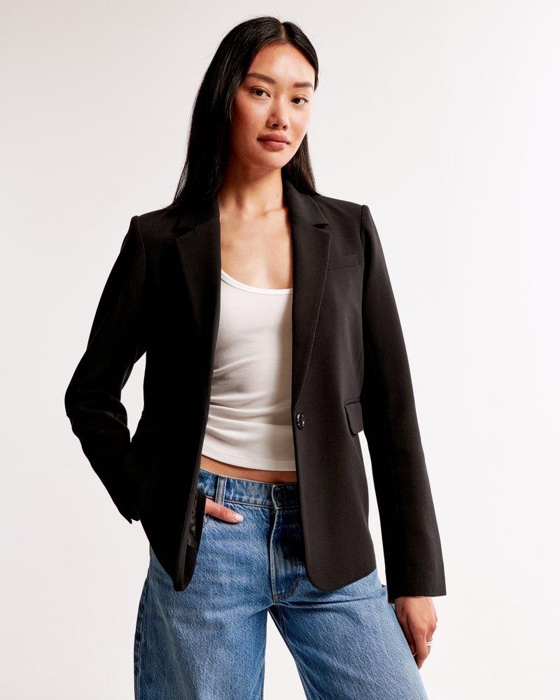 Classic Suiting Blazer(black,XXS)