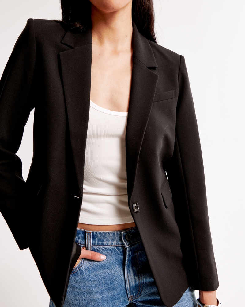Classic Suiting Blazer(black,XXS)