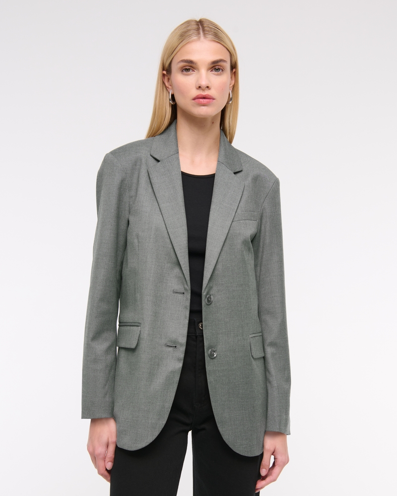 Relaxed Suiting Blazer(gray,XXS)
