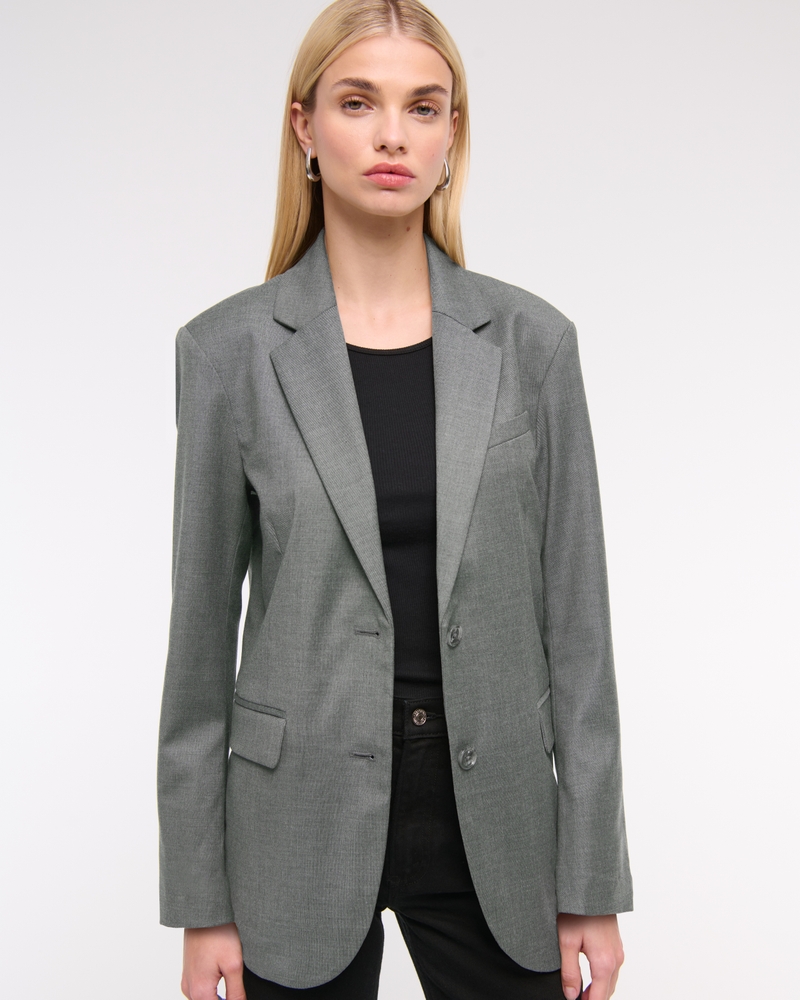 Relaxed Suiting Blazer(gray,XXS)