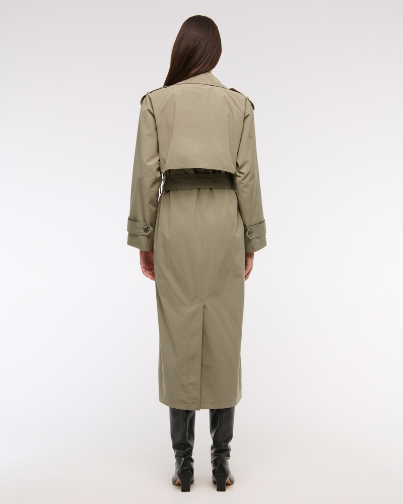 Classic Trench Coat(vintage green,XXS)