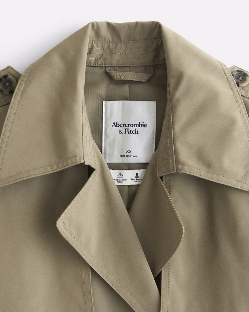Classic Trench Coat(vintage green,XXS)