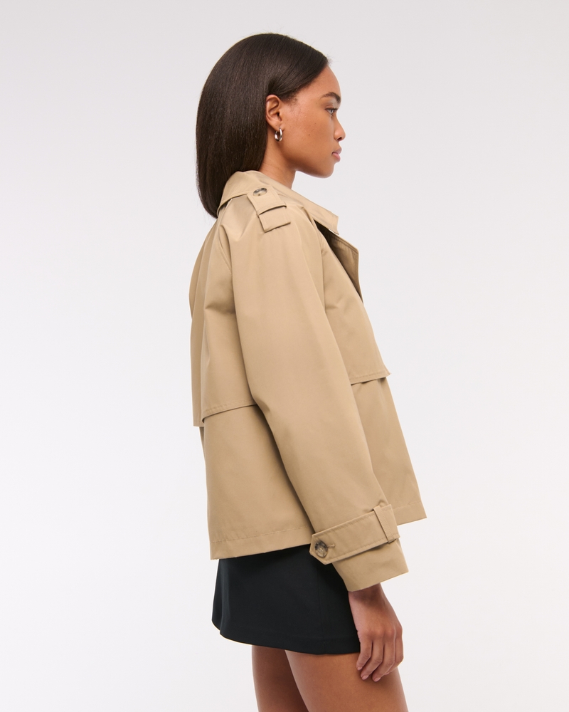 Relaxed Short Trench Coat(caramel,XXS)