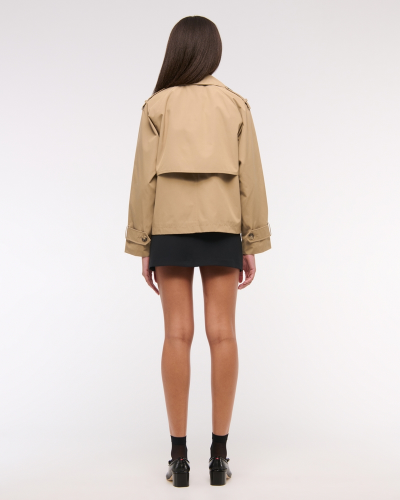 Relaxed Short Trench Coat(caramel,XXS)