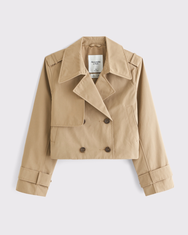 Relaxed Short Trench Coat(caramel,XXS)