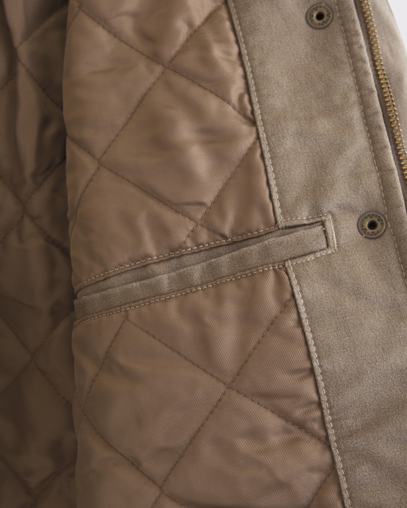 Short Waxed Chore Jacket(brown,XXS)