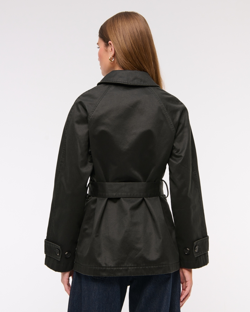 Waxed Belted Utility Jacket(black,XXS)