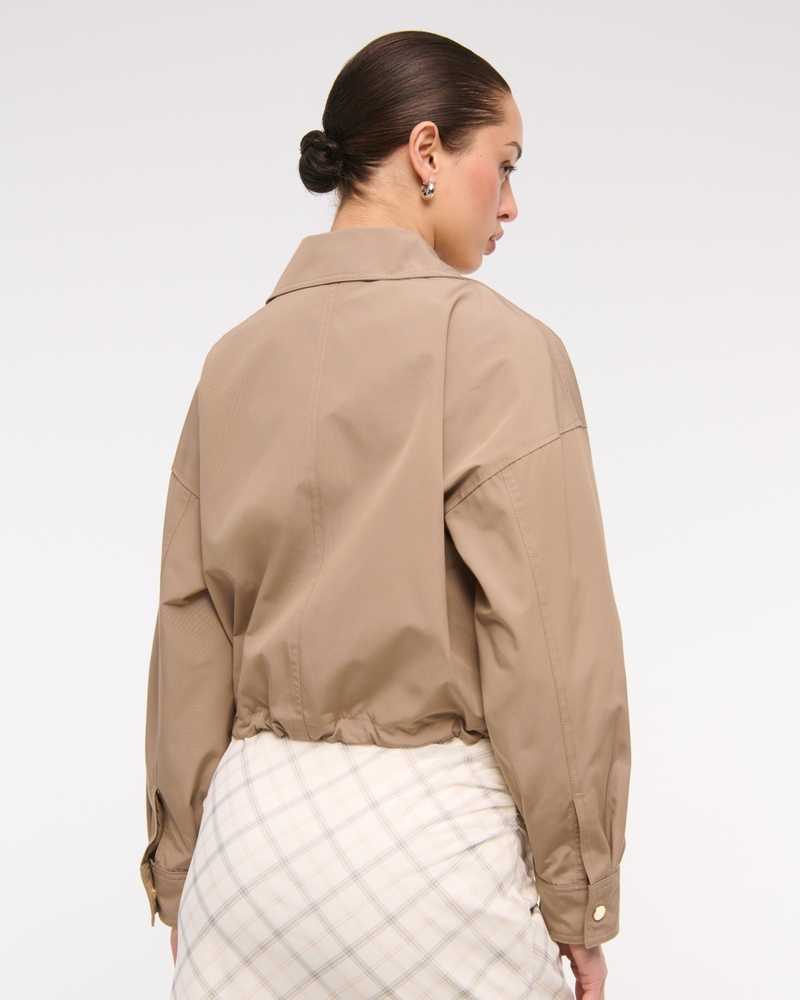 Cinched Double-Zip Jacket(light brown,XXS)