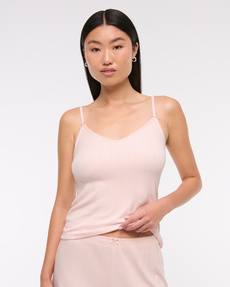 Pointelle Sleep Cami(soft rose,XXS)
