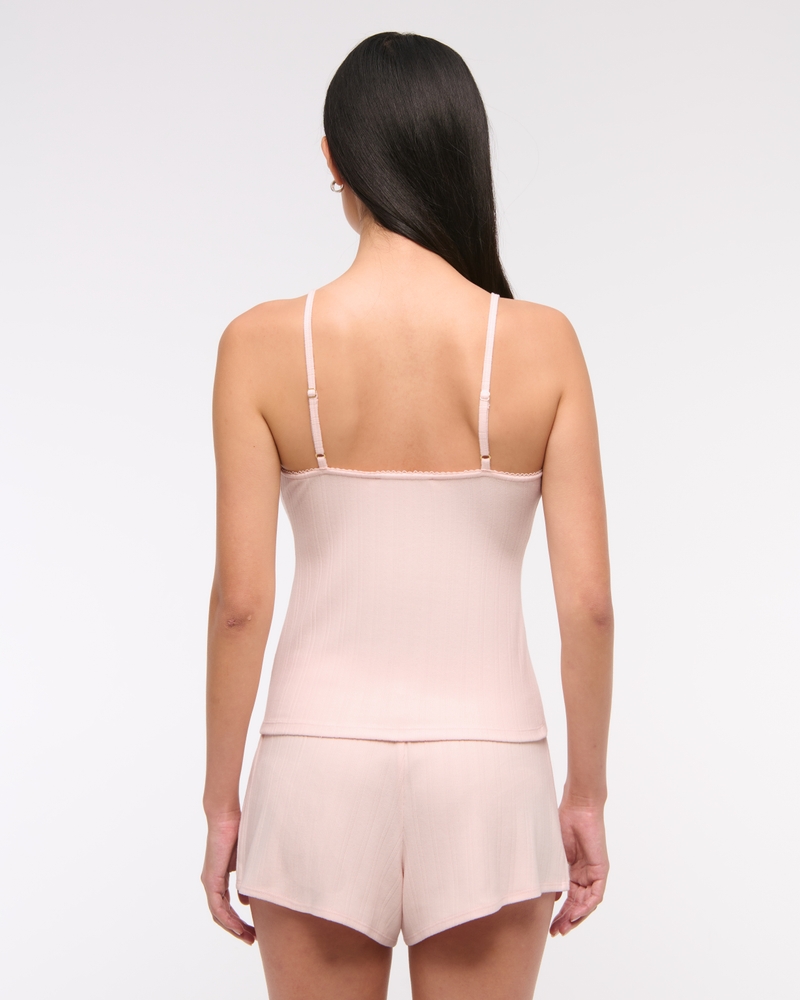 Pointelle Sleep Cami(soft rose,XXS)