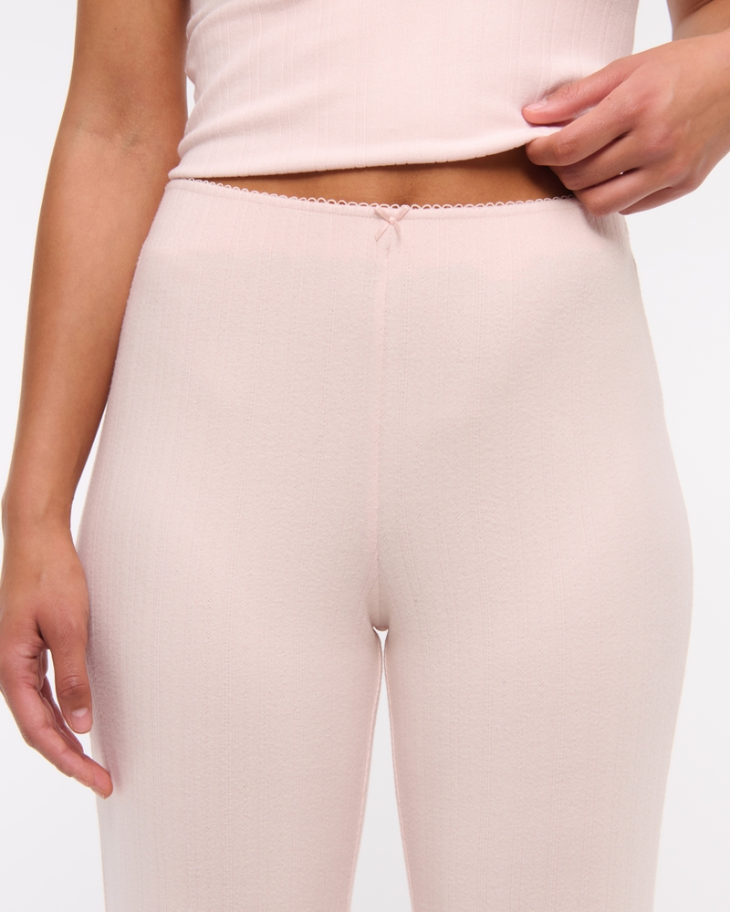 Pointelle Boot Pant(soft rose,XXS)