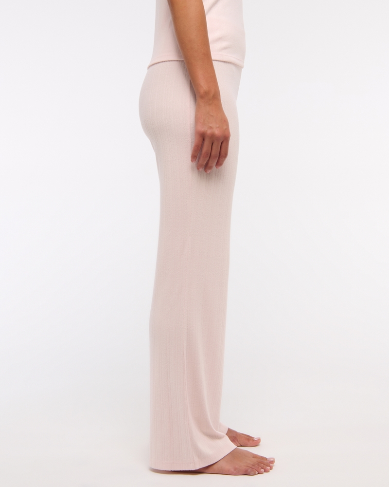 Pointelle Boot Pant(soft rose,XXS)