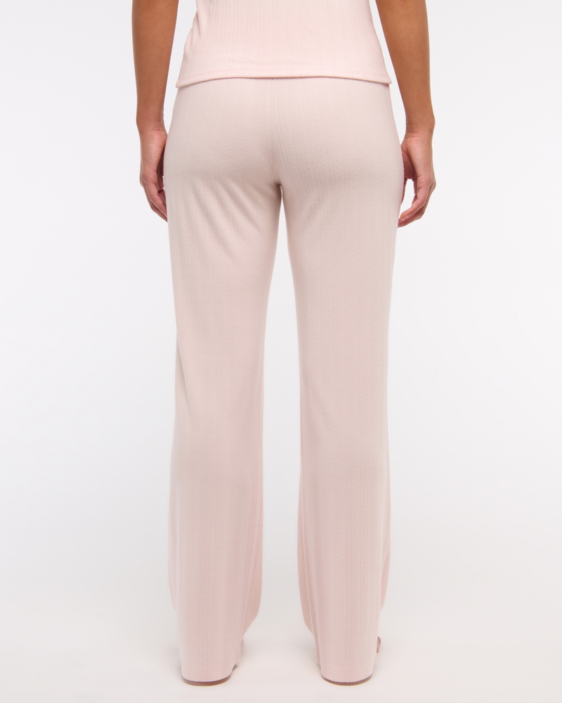 Pointelle Boot Pant(soft rose,XXS)