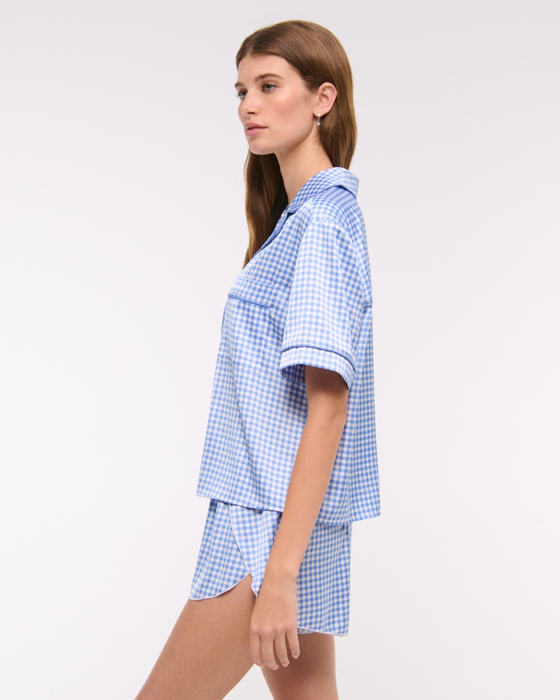 Sleep Short(blue gingham,XXS)