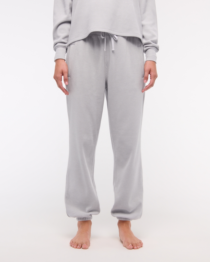 Lounge Waffle Oversized Jogger(light gray,XXS)