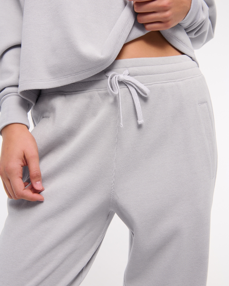Lounge Waffle Oversized Jogger(light gray,XXS)