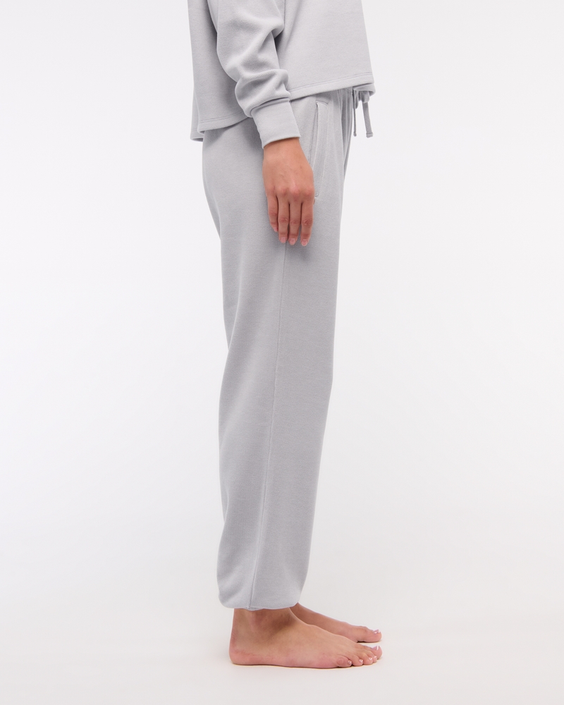 Lounge Waffle Oversized Jogger(light gray,XXS)