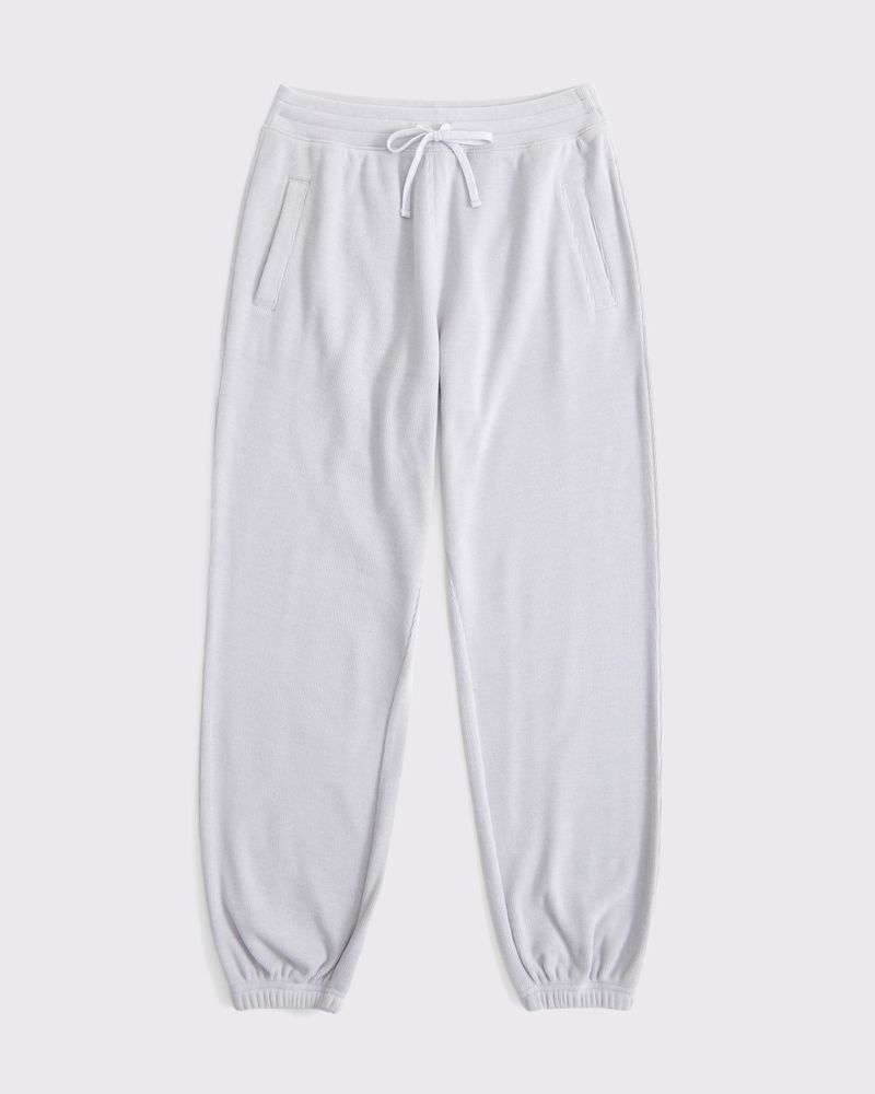 Lounge Waffle Oversized Jogger(light gray,XXS)