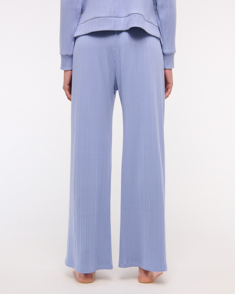 Lounge Rib Wide Leg Sweatpant(periwinkle,XXS)