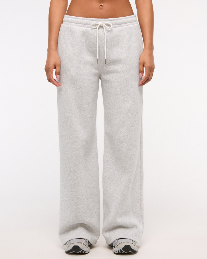 Essential Wide Leg Sunday Sweatpant(light gray,XXS)