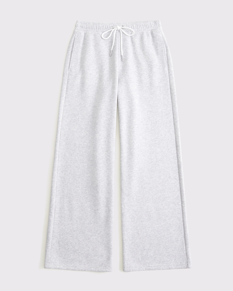 Essential Wide Leg Sunday Sweatpant(light gray,XXS)