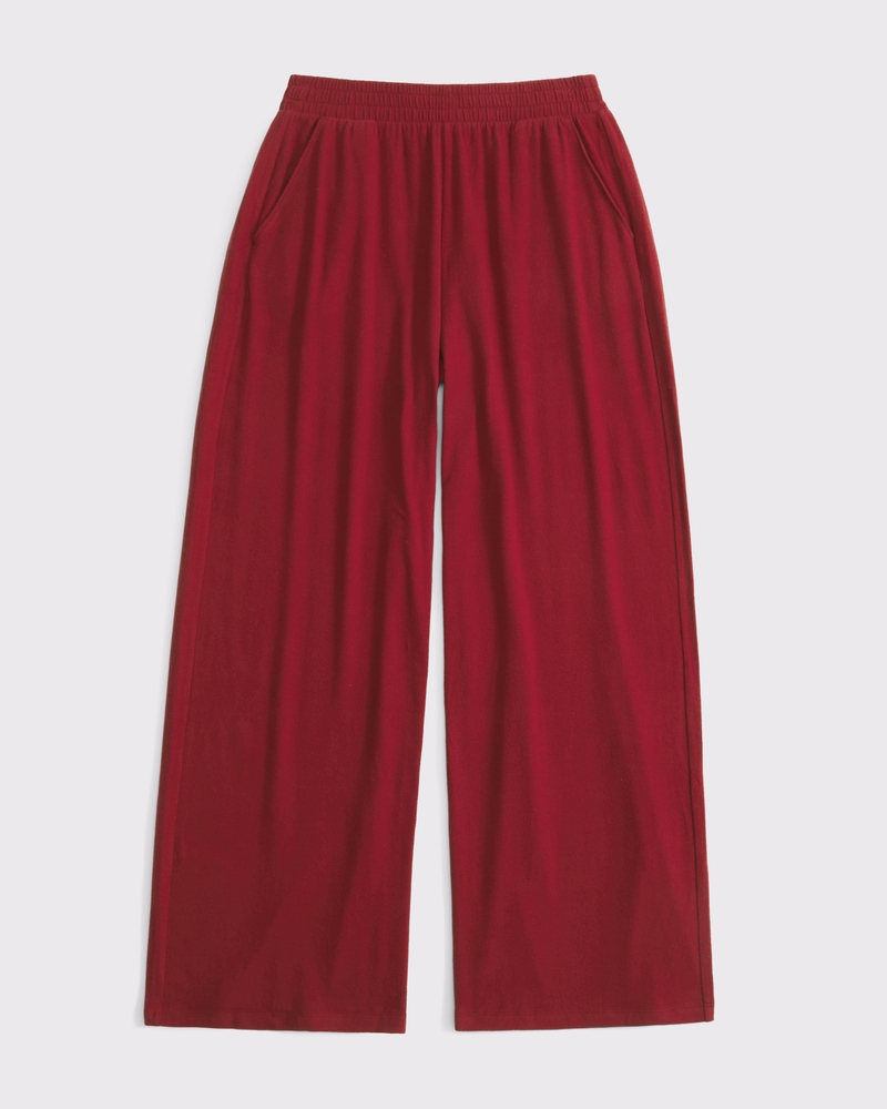 Cozy Lounge Knit Wide Leg Sweatpant
