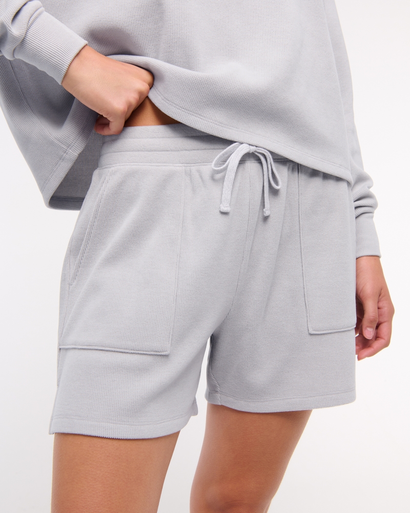 Lounge Waffle Short(light gray,XXS)