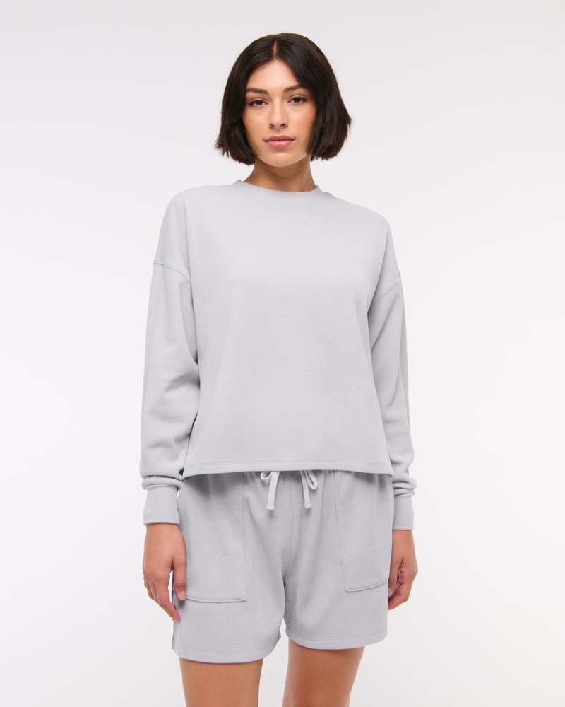 Lounge Waffle Short(light gray,XXS)