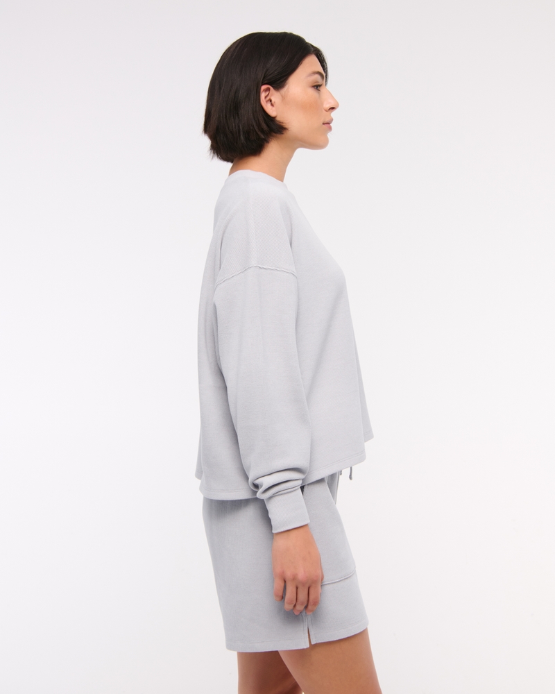 Lounge Waffle Short(light gray,XXS)